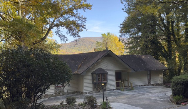 Large Resort Cabin with Breathtaking Mountain Views + Firepit
