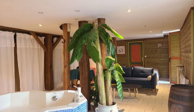 Large studio with private Jacuzzi