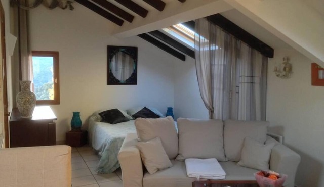 Large studio a small love n est. furnished accommodation 3 *