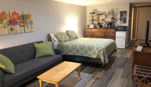 Large self-contained room with private entrance.