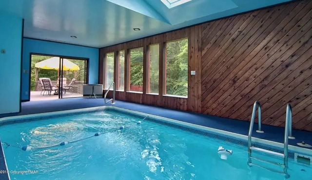 Large Spacious Pocono Manor w/ Indoor Pool, Theatre, Game Room, Loft, Firepit