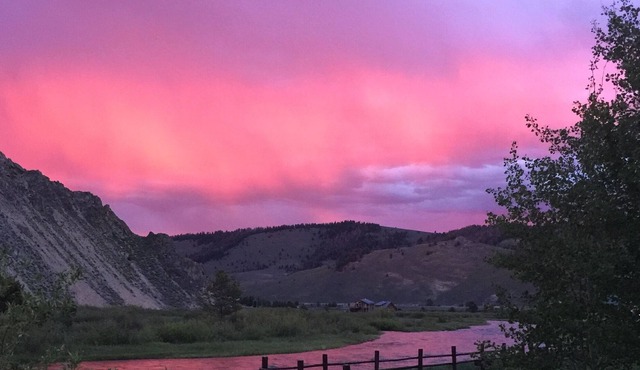 Large Studio Apartment with kitchenette Sawtooth & Creek Views Dark Sky Reserve