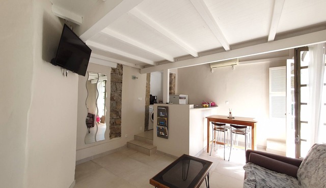 LARGE STUDIO IN VILLAGE HOUSE NEAR THE SEA