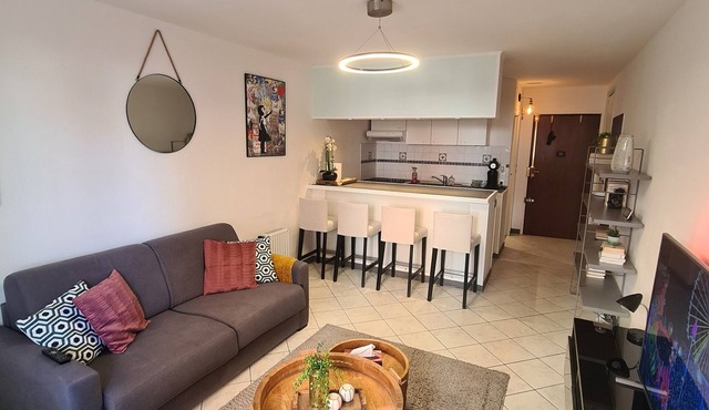 Large Studio very well located! 100m tramway, 5 minutes downtown, 10min beach!