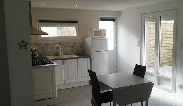 large studio with terrace and barbecue