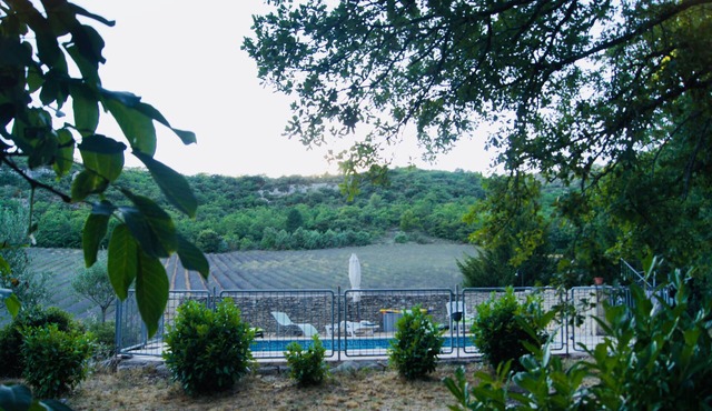 Large traditional stone house with swimming pool
