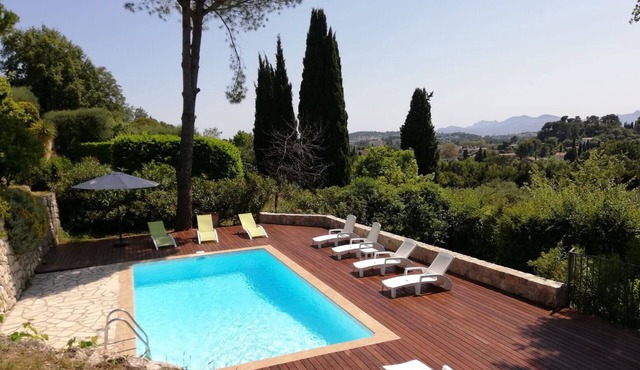 Large villa, large garden, Mougins/Cannes, Pool/salt, Air conditioning, 8 P