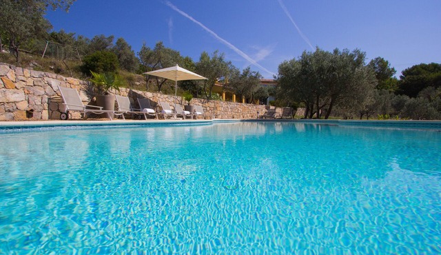 Large Villa with heated pool and stunning views set among olive trees