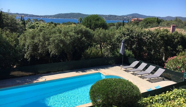 Large villa with pool and view to the sea in Sainte-Maxime - Beauvallon
