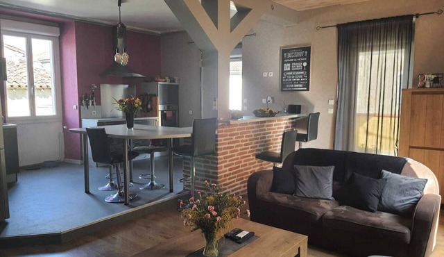 Large village house in the heart of the Tarn department, with 120m terrace