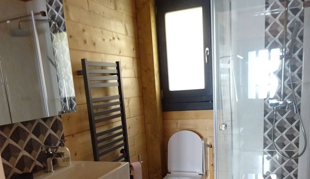 LARGE WOODEN CHALET AT THE FOOT OF THE PYRENEES