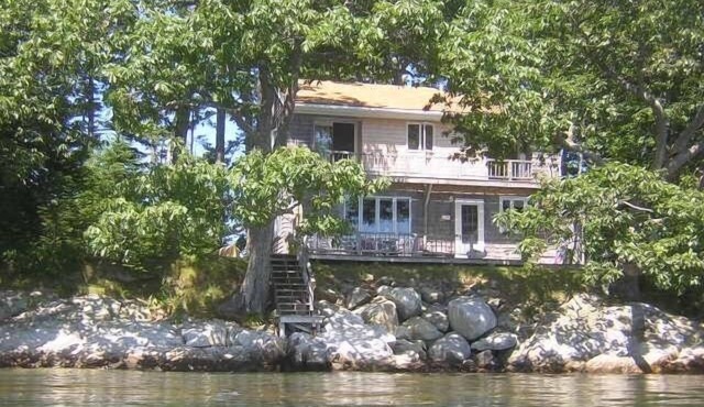 Last House on Point in Casco Bay