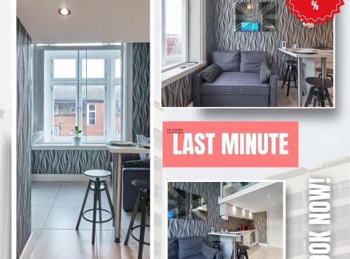 Last-Minute Offers l Sleeps Up to 3 l Flat 3 l Spectacular Studio Apartment by Live London Short Lets & Serviced Accommodation