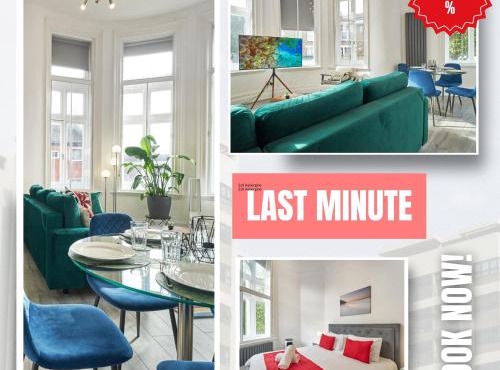 Last-Minute Reserve l Sleeps Up to 4 Guests l Flat 1 l One-Bedroom Apartment with King Bed and High Ceilings Near Camden by Live London Short Lets & Serviced Accommodation