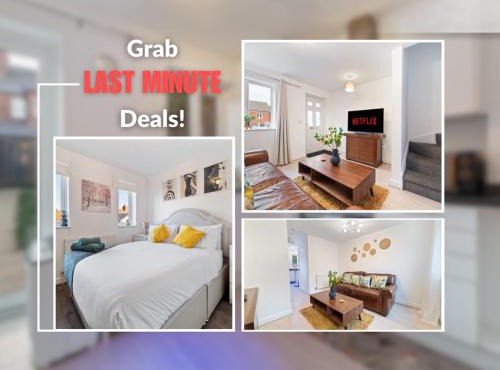 Last-Minute Special l Modern House near City Center Sleeps 6 with Free Parking l By Zen Nights Short Lets & Serviced Accommodations