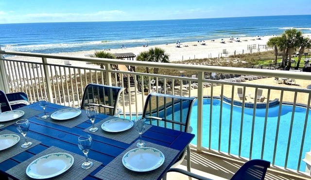 Last Minute Special Palacio 203 Beach Front!Best View 2Pools!Hot Tub Pickleball!