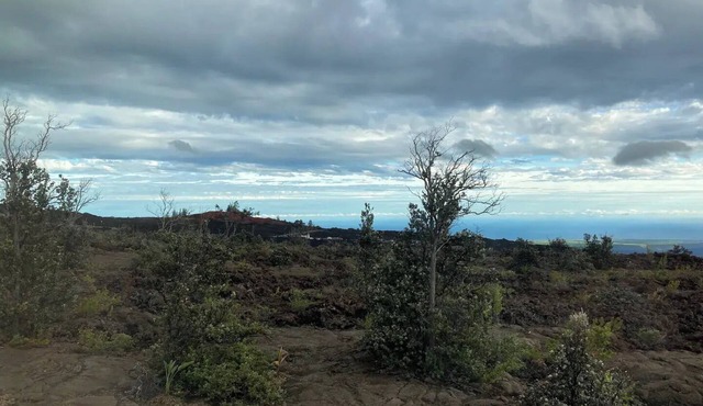 Lava Land Off-grid Vintage Camper under the stars.