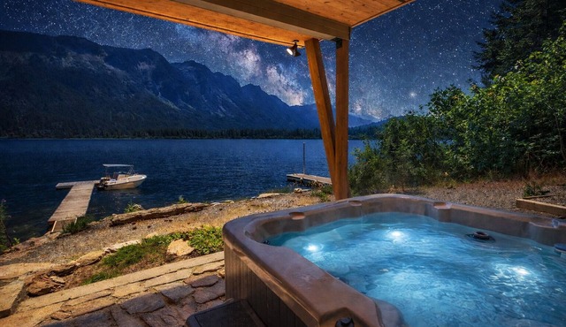 Lazy Bear Lodge On Lake Wenatchee-Dock, Hot Tub
