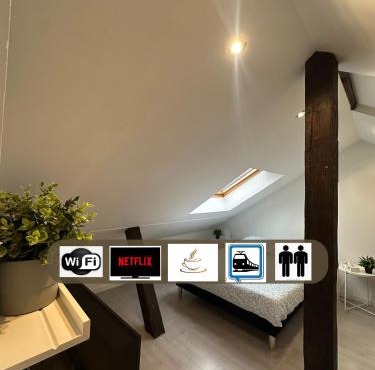 Le 5 - Beau Studio rénové, tout équipé, au calme, Mulhouse centre - stationnement gratuit