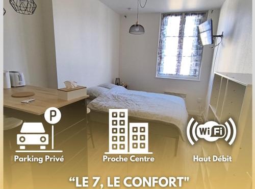 LE 7, wifi, parking, centre