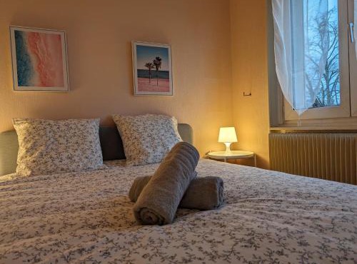 Le Bâlois - appartement 2 chambres, salon, cuisine équipée, parking et wifi gratuit