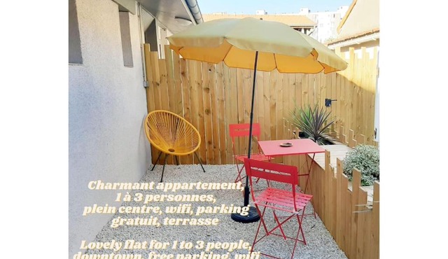 LE BILBAO, T2, centre-parking gratuit-terrasse