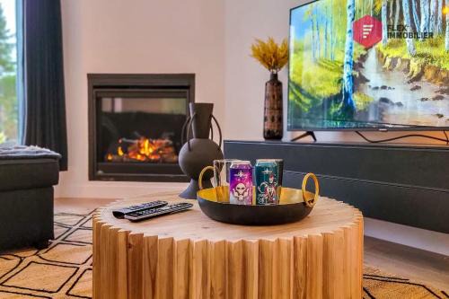 Le Blanc Bouleau - Chalet Spa privé Élégant Abordable - Resort près de Québec