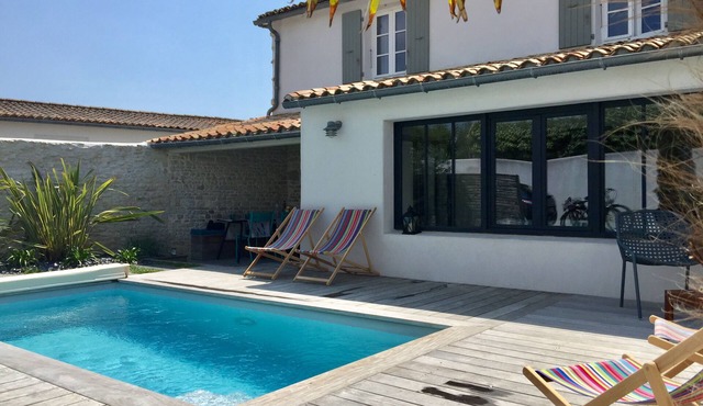 Le Bois Plage - La Cachette en Ré - Pleasant cottage, heated pool
