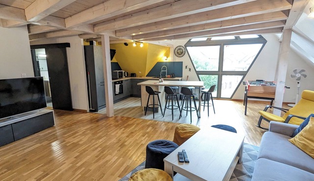 Le Ch'ti Alsacien *, duplex apartment for 4/6 people in the heart of Eguisheim