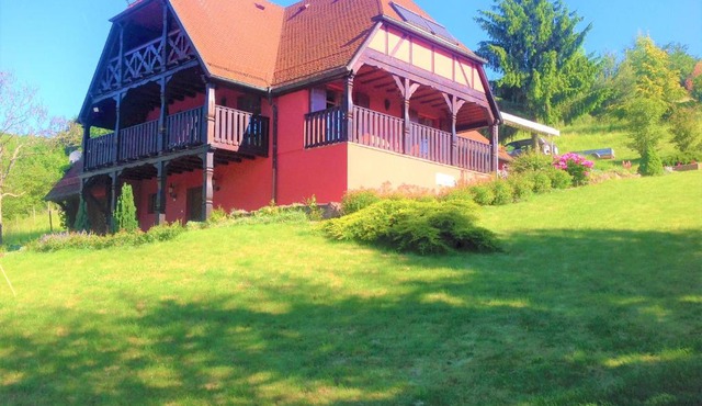 Le chalet - Les terrasses d'Albé - grande maison au pied du vignoble, calme - terrasse - parking gratuit