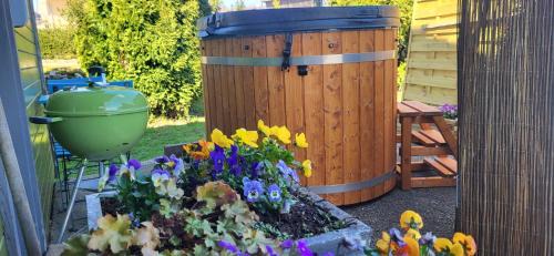 le chalet vert & bain nordique privatif Skadi tps de chauffe 1h30