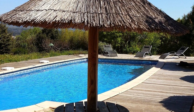 Le clos des Mimosas - LE MIMOSAS- Large 12x6 saltwater swimming pool - shared