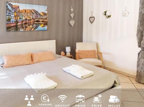 Le Cocon appart avec parking privé & terrasse