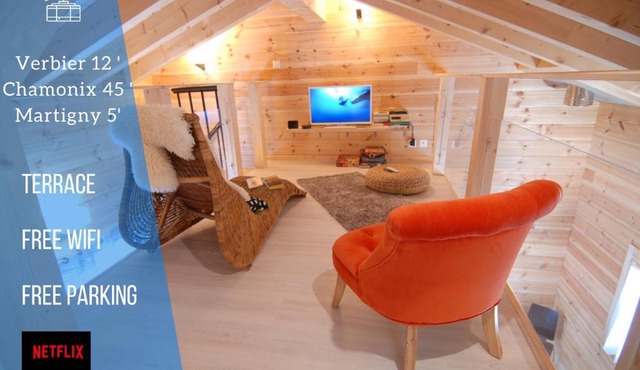 Le cocon du Catogne proche Martigny Verbier - Netflix -