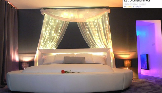 Le Cocon Enchanteur: a private gîte/JACUZZI/romantic night for two