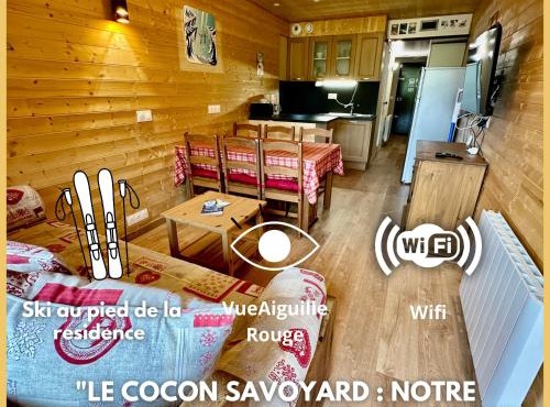 Le Cocon Savoyard - Ménage inclus - Arc 2000 - Ski IN-OUT - Conciergerie du Varet