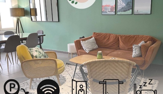 Le Cocon Troyen - 6/8p - 2 Parkings Gratuits - Idéal Pour les Familles