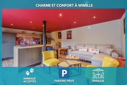 Le Coloré, Apt 90m2, 4 pers, Wimille proche Wimereux