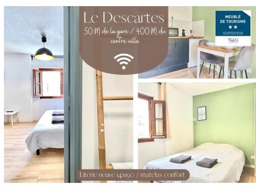 Le Descartes, à 50m de la gare Fibre/TV connecté