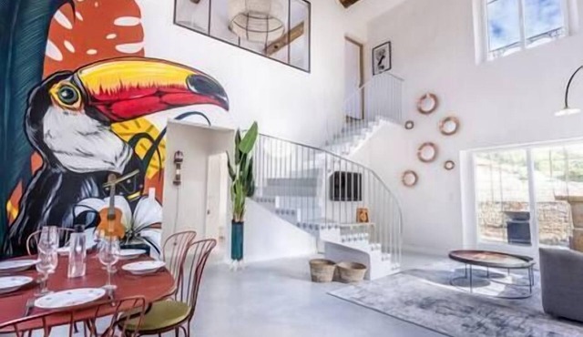 Le Duché - Maison de Charme à Aubussargues Avec Piscine Couverte et Chauffée