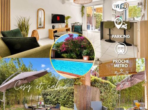 Le Ernest - Piscine, Parking & Jardin privé et Climatisation
