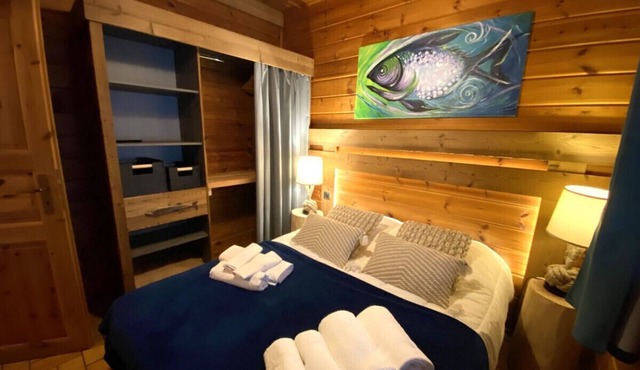 LE FISHING LODGE Chalet en bois avec Bain Nordique