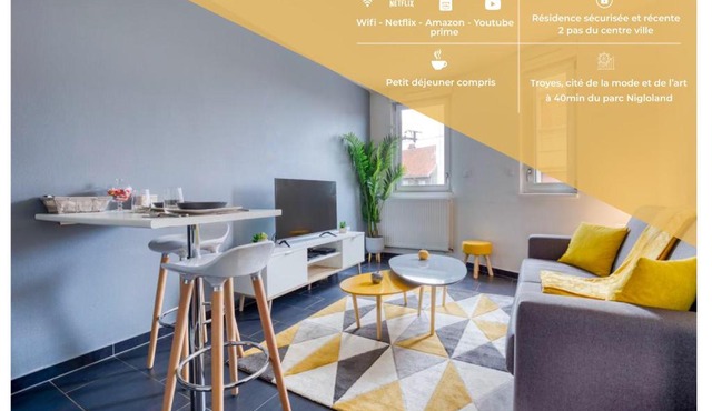 Le Funky - 5' centre ville - Entrée autonome - Bein - Shopping - Wifi - Netflix - Nigloland