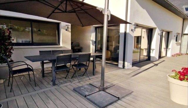 Le Garros : Maison familiale calme 300m des plages