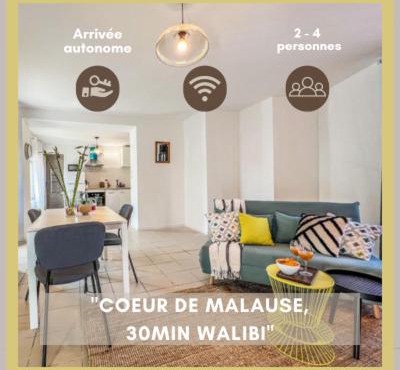 Le Gite 1 - Appartement T2 de 53m2, idéal pro ou couples, coeur de ville et proche GOLFECH