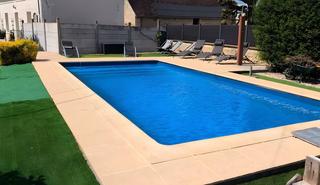Le Gîte Des Anges – 12 guests, private pool, terrace and Wi-Fi