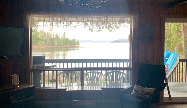 Le Héron bord Grand lac-Nominingue