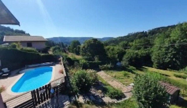 Le Héron de l'Etang - Appt vue montagne - Piscine