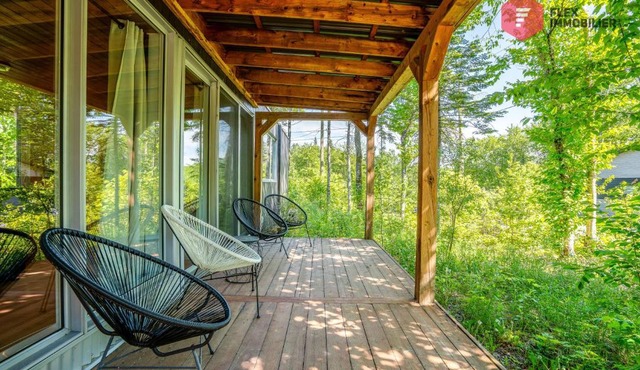 Le Halo - Chalet 6 pers Spa Piscine Sauna Billard à Pont-Rouge - Resort près de Québec