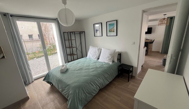 Le happynous cosy, air-conditioned, wifi, private parking